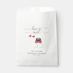 Personalisierte Liebe ist eine süße Gastgeschenk H Geschenktütchen