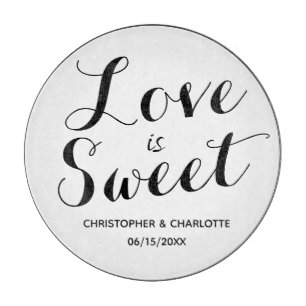 Personalisierte Liebe ist süß Schneidebrett