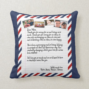 Personalisierte Liebe Letter Handgeschriebene Foto Kissen