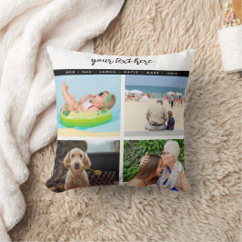 Personalisierte Liebe mit 8 Fotos Kissen