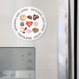 Personalisierte Liebe Schokolade Süßes Herz Magnet