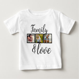 Personalisierte Liebe- und Familiensammlung Baby T-shirt