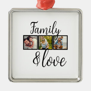 Personalisierte Liebe- und Familiensammlung Ornament Aus Metall