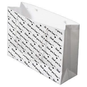 Personalisierte Liebe Vater i Liebe Sie Vater Große Geschenktüte