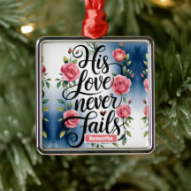 Personalisierte Liebe Versage nie Christlich