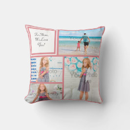 Personalisierte Liebe von 4 Fotomaterial Rosa Mama Kissen