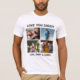 Personalisierte Liebe You Daddy Foto T - Shirt