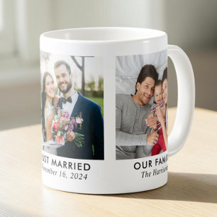 Personalisierte Liebesgeschichte 3 Foto Familie Kaffeetasse