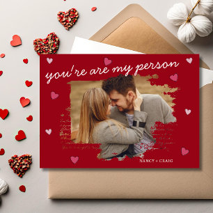 Personalisierte Liebhaber Valentinstag Grußkarte Einladung