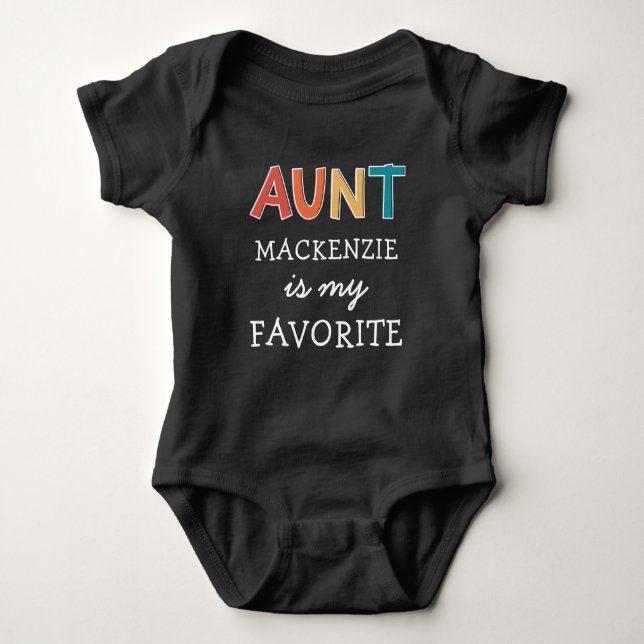 Personalisierte Lieblingstante Niedlich I Liebe Me Baby Strampler (Vorderseite)