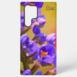 Personalisierte Lila Blume Samsung Case Galaxy Hülle
