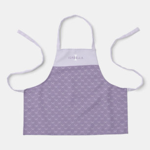 Personalisierte Lila Bow Patternskinder Schürze