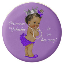Personalisierte Lila Ethnic Princess Babydusche