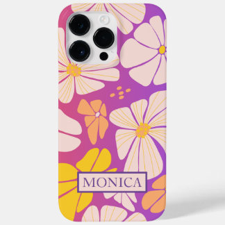 PERSONALISIERTE LILA GRADIENT-WILDBLUMEN Case-Mate iPhone 14 PRO MAX HÜLLE