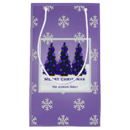 Personalisierte lila kleine geschenktüte