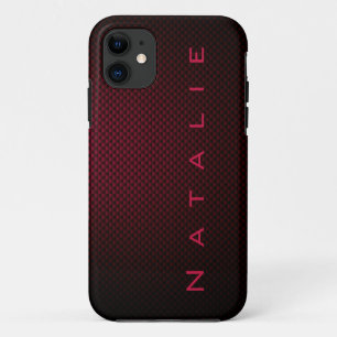 Personalisierte Lila Kohlefaser gemustert Case-Mate iPhone Hülle