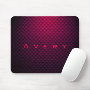 Personalisierte Lila Kohlenstofffaser gemustert Mousepad