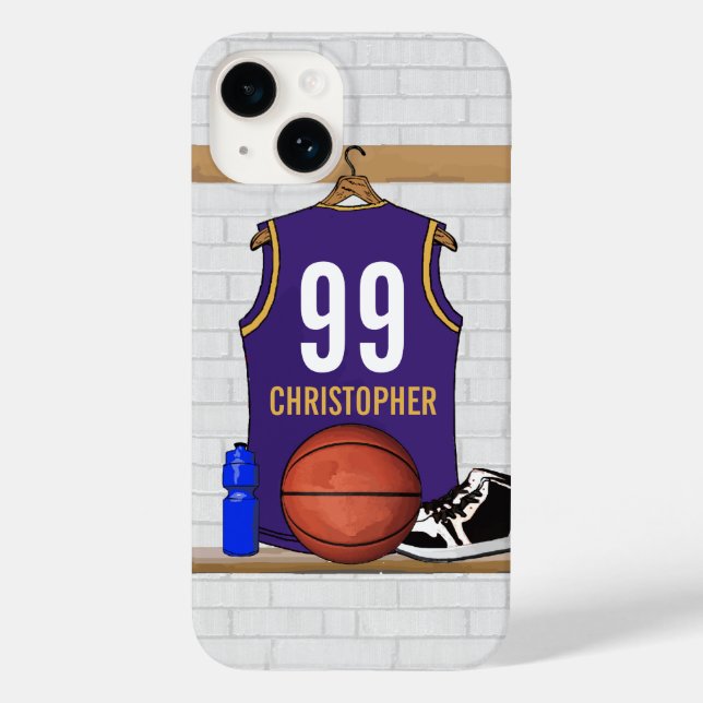 Personalisierte Lila und Gold Basketball Jersey title_seo2 (Rückseite)