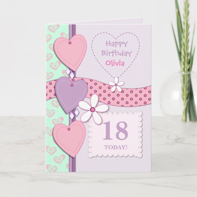 Personalisierte Lilac-Sonderaktion Geburtstag Karte (Vorderseite)