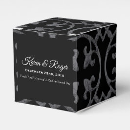 PERSONALISIERTE LILIE BLACK & WHITE GESCHENKSCHACHTEL