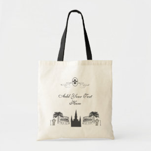 Personalisierte Lilien-New- Orleansszene Tragetasche