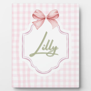 Personalisierte Lilly Baby Mädchen Kinderzimmer Sc Fotoplatte