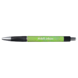 Personalisierte Lime Green Marble Art Kugelschreiber