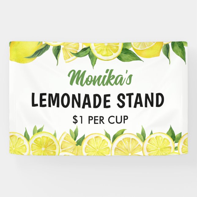 Personalisierte Limonade Banner (Horizontal)