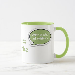 Personalisierte Limone grüne Tasse