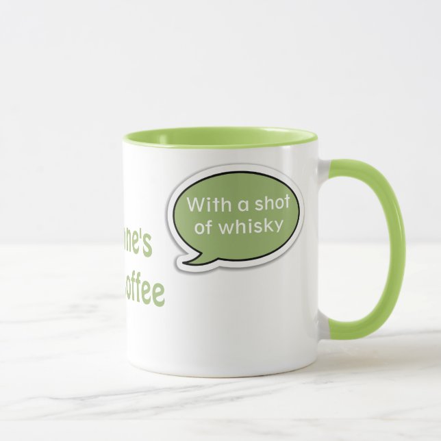 Personalisierte Limone grüne Tasse (Rechts)