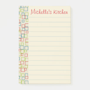 Personalisierte linierte helle Küchen-Post-it-Noti Post-it Klebezettel