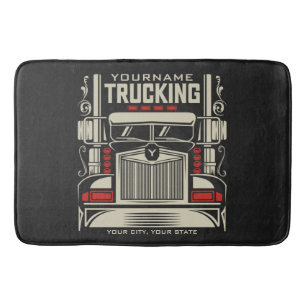 Personalisierte LKWing 18 Rad BIG RIG LKW Badematte