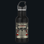 Personalisierte LKWing 18 Rad BIG RIG LKW Edelstahlflasche<br><div class="desc">Personalisiert Achtzehn Roller Trucker Big Rig Semi Truck Trucking Company Design - Mit Ihrem Namen und individuellem Text!</div>