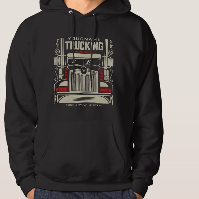 Personalisierte LKWing 18 Rad BIG RIG LKW Hoodie (Von Creator hochgeladen)