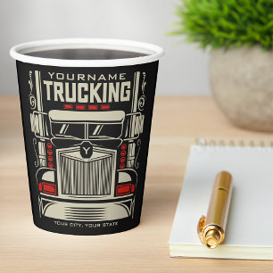 Personalisierte LKWing 18 Rad BIG RIG LKW Pappbecher