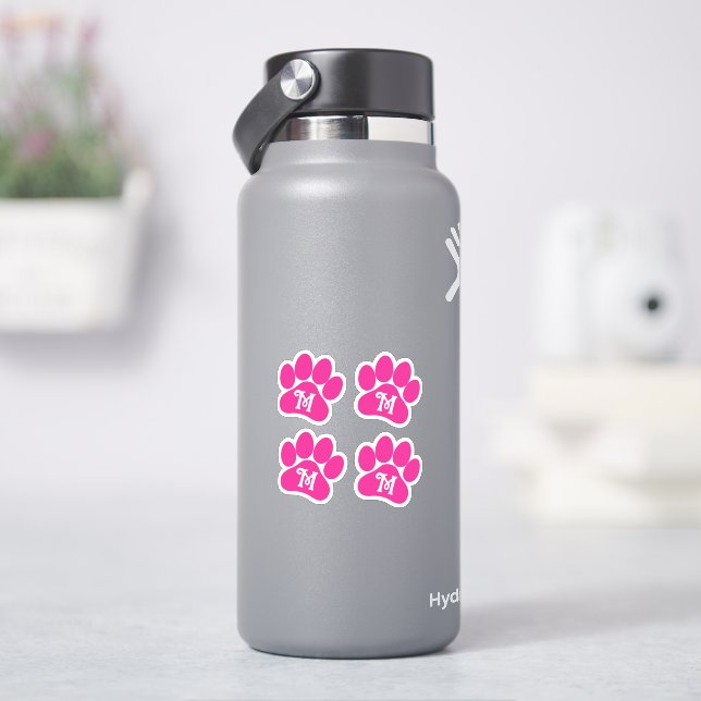 Personalisierte, lockere Buchstaben drucken, rosa  Aufkleber (HydroFlask)