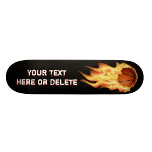 Personalisierte lodernde skateboard