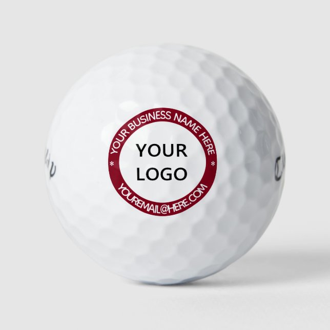 Personalisierte Logo-benutzerdefinierte Text-Brief Golfball (Vorderseite)