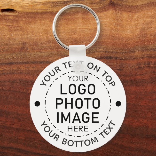 Personalisierte Logo-Images für die Farbe 1-2 Foto Schlüsselanhänger (Rückseite)