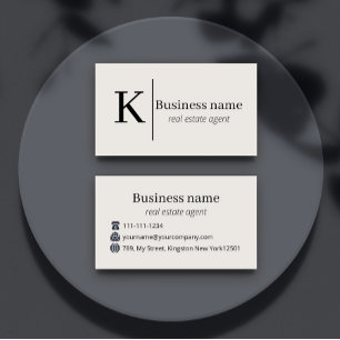 Personalisierte Logo-Makler-Broker-Immobilienagent Visitenkarte