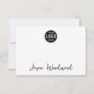 Personalisierte Logo- und Namenskarte Mitteilungskarte