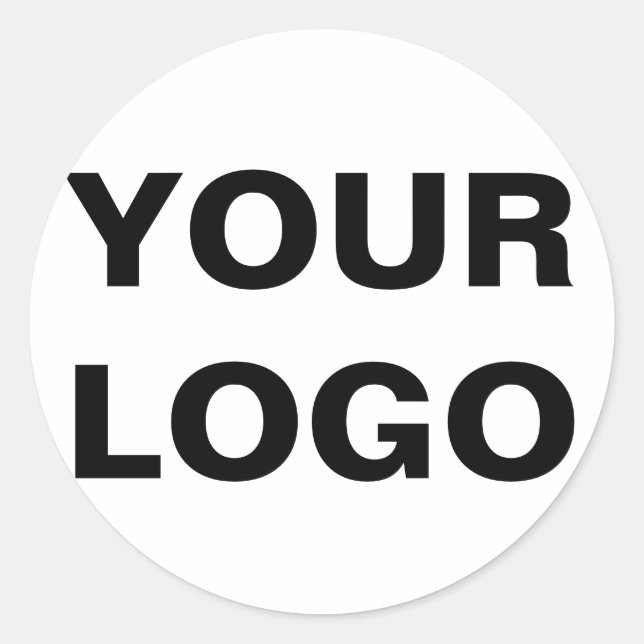 personalisierte Logoaufkleber, Großauftrag Runder Aufkleber (Vorderseite)