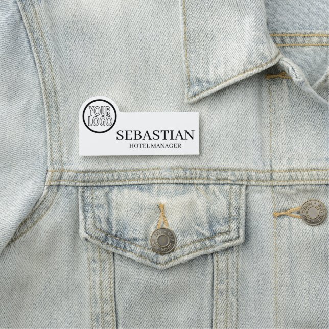 Personalisierte Logodetails für Mitarbeiter/Mitarb Namensschild (Beispiel)