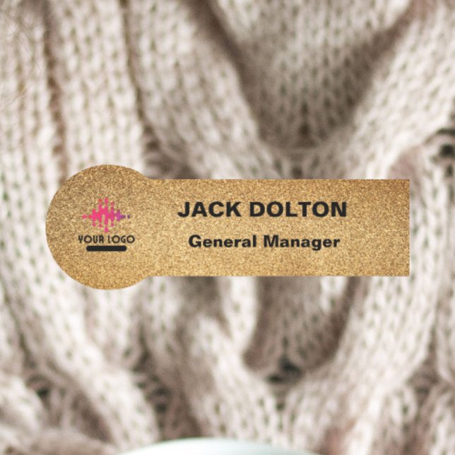 Personalisierte Logomarke für Mitarbeiter in Silbe Namensschild (Von Creator hochgeladen)