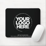 Personalisierte Logos und Texte modern Mousepad<br><div class="desc">Erstellen Sie Ihre personalisierten Mauspads, die Ihr Firmenlogo hochladen und Ihren eigenen Text hinzufügen. Ein einfaches und berufliches Design wird Ihre Kunden beeindrucken! Die moderne Mauspad-Vorlage ist vollständig anpassbar. Auch auf der Rückseite können Sie Logo, Foto, Clipart oder Bilder hinzufügen. Fügen Sie Ihren eigenen Text mit diesem minimalistischen und beruflichen...</div>