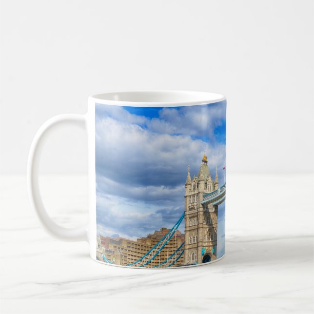 Personalisierte London Bridge Kaffeetasse (Links)