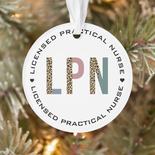 Personalisierte LPN lizenzierte Krankenversicherun Ornament (Baum)