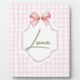 Personalisierte Luna Baby Mädchen Kinderzimmer Sch Fotoplatte