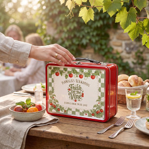 Personalisierte Lunchbox aus Blech mit Tomatenrank