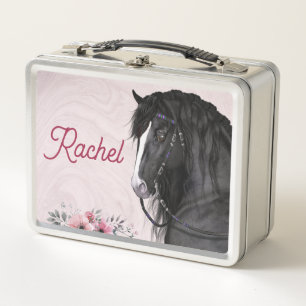 Personalisierte Lunchbox für Pferdeliebhaber